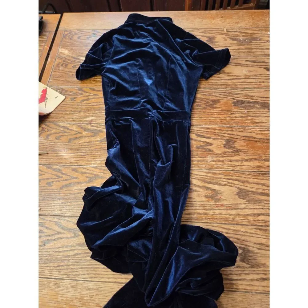 Peachy Den Kernel Velour Velvet Jumpsuit Size XS